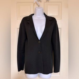 Eileen Fisher Silk Blend Knit Sweater Jacket